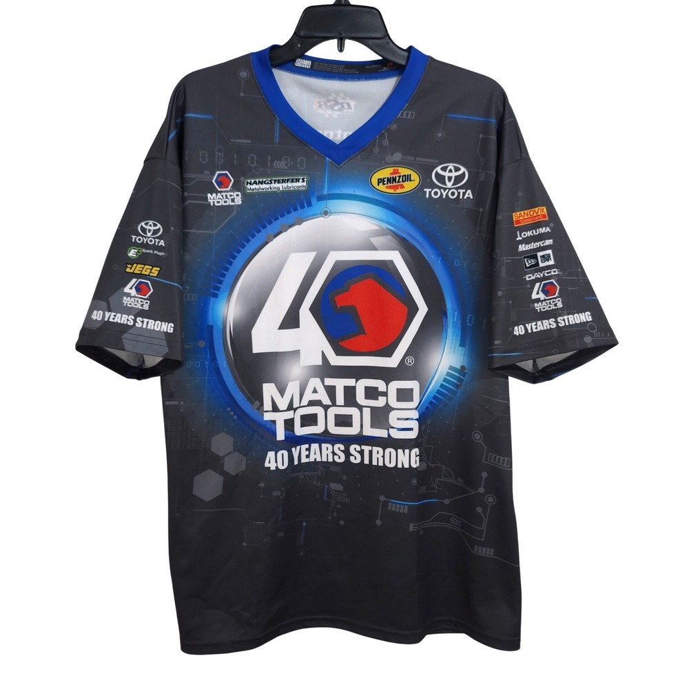 Matco Tools 40 Years‎ Strong Racing Jersey Antron Brown DSR Mens XL Toyota NHRA
